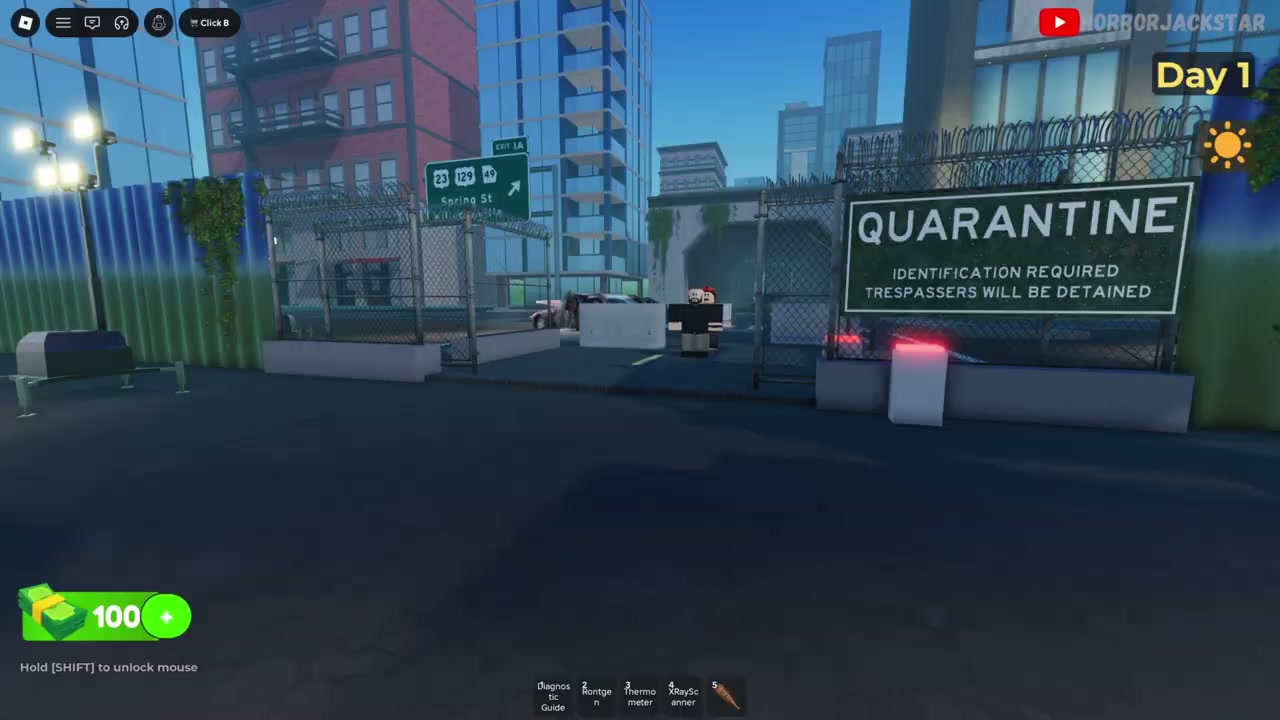 Zombie Borderline quarantine checkpoint